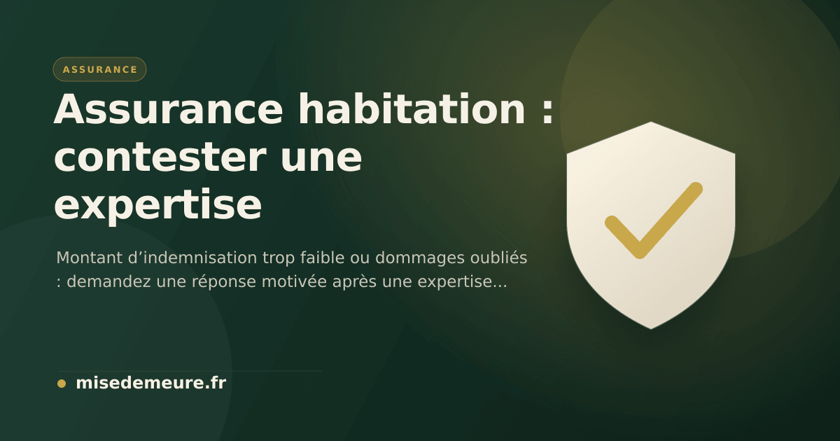 Assuré comparant un rapport d’expertise avec les dommages de son logement