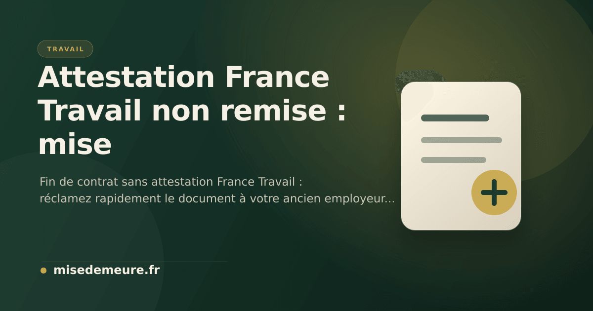 Ancien salarié demandant son attestation France Travail à son employeur