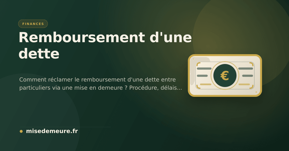 Personne preparant une mise en demeure de paiement ou remboursement